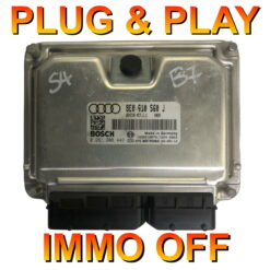 Audi ECU Bosch 0261208442 | 8E0910560J | ME7.1.1 | Plug+Play Immo off 'Free running'