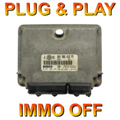 VW Audi Seat Skoda ECU Bosch 0261206265 | 06A906018FP | M5.9.2 | Plug+Play Immo off 'Free running'