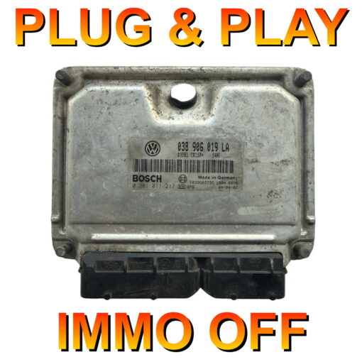Volkswagen Audi Seat Skoda ECU Bosch 0281011217 | 038906019LA | EDC15P+ | Plug+Play Immo off 'Free running'