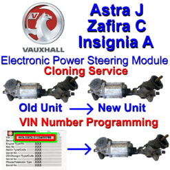 Vauxhall Opel Astra J | Zafira C | Insignia A Power Steering Rack / ECU | Bosch - Programming Service (Ebay Copy)