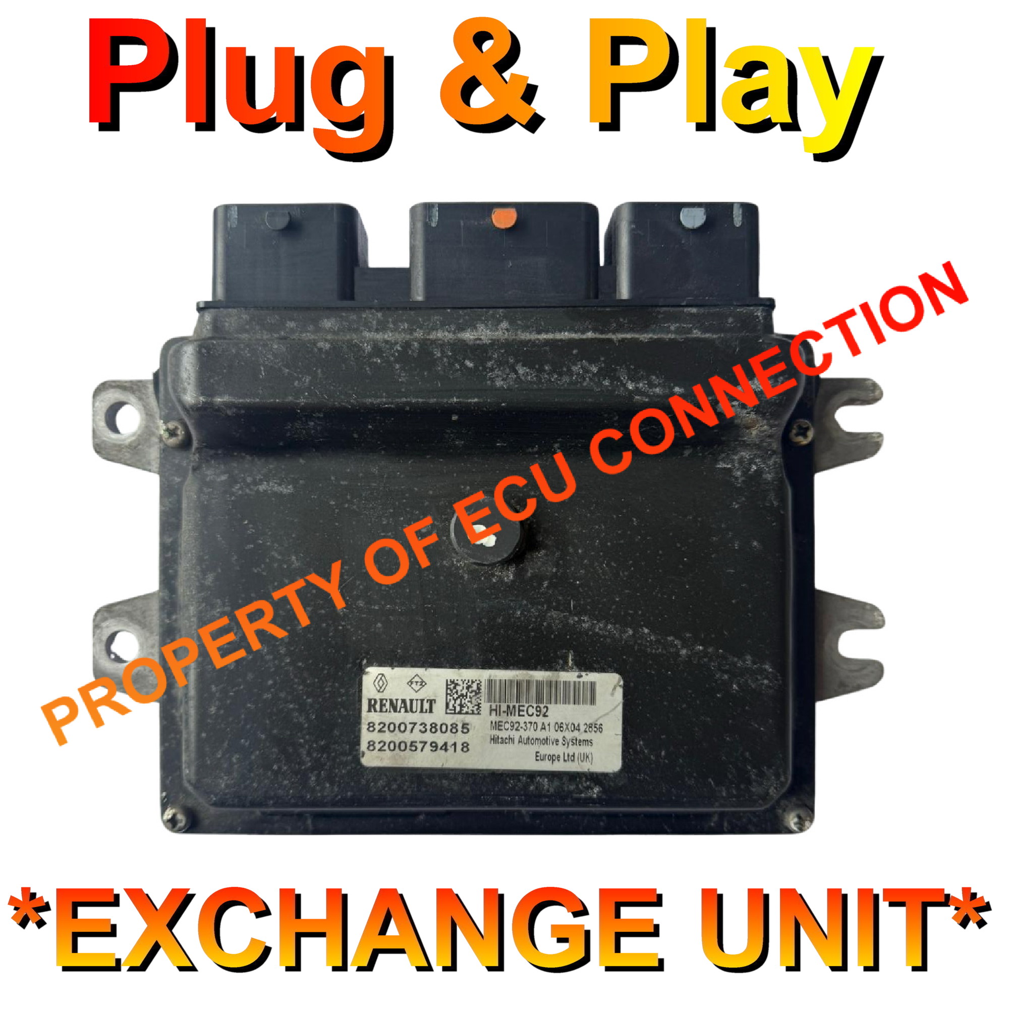 Renault ECU 8200738085 | 8200579418 | HI-MEC92 | Plug+Play Exchange Unit