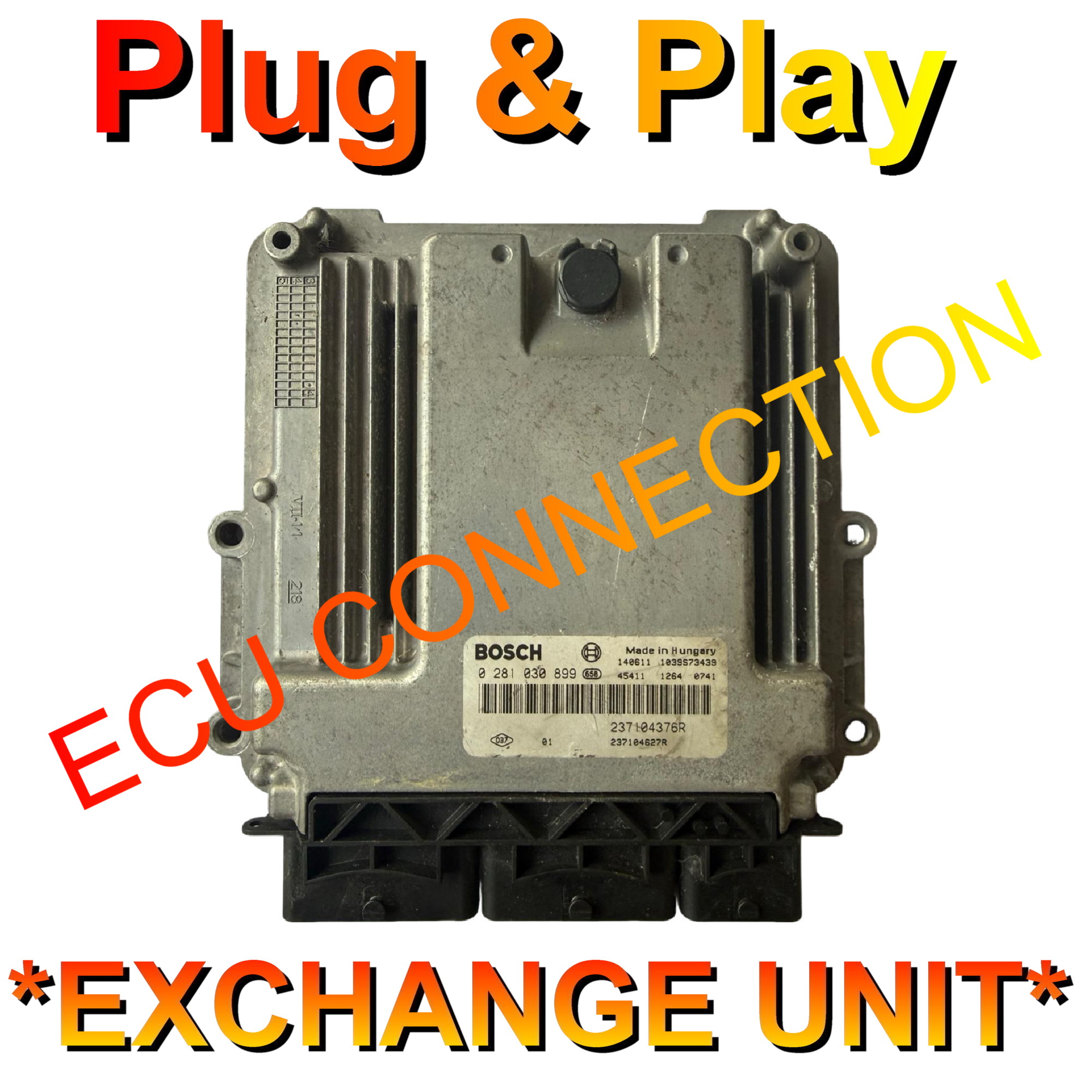 Renault Bosch ECU | 0281030899 | 237104376R | EDC17C42 | Plug+Play Exchange unit