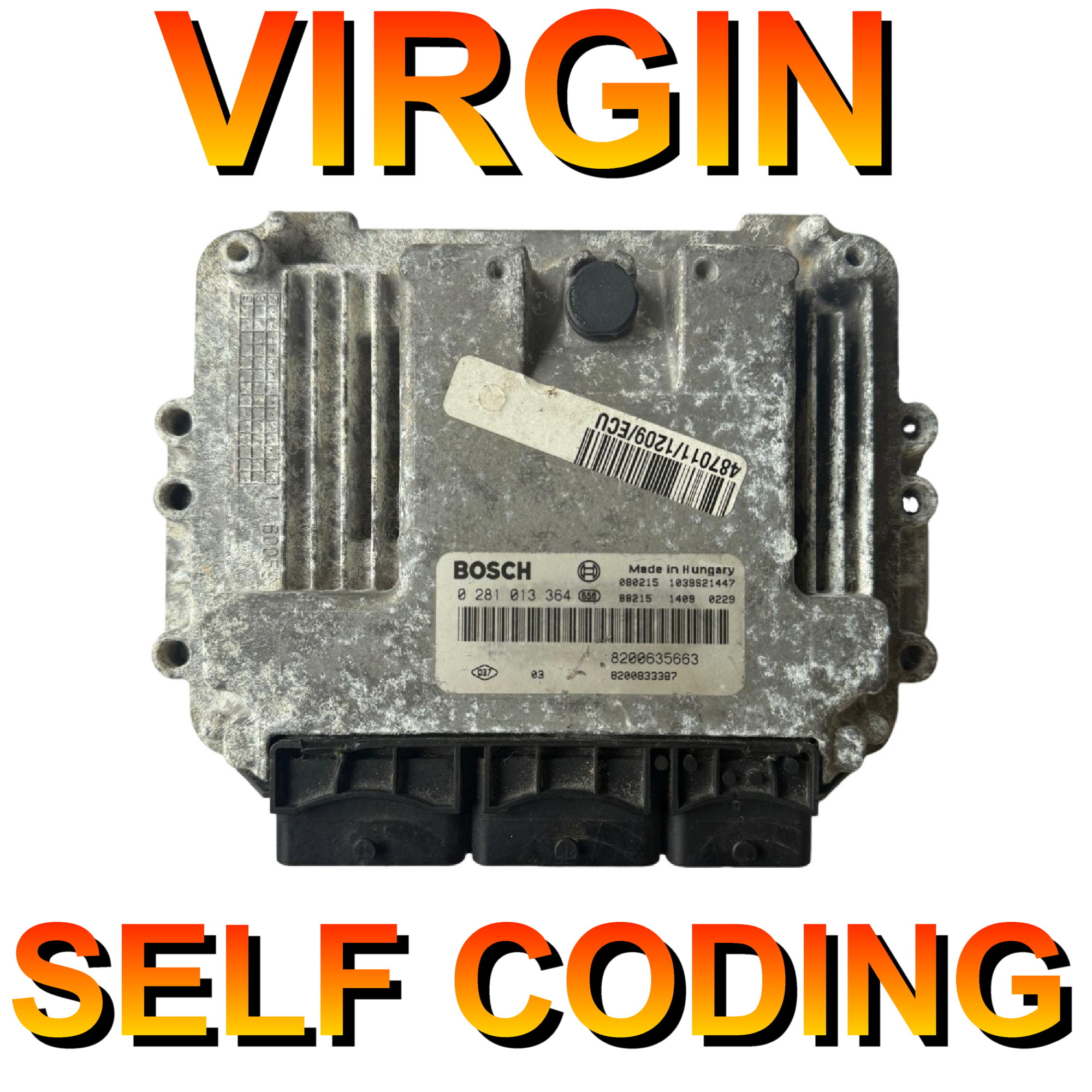 Renault Vauxhall Movano ECU Bosch EDC16C36 | 0281013364 | 8200635663 | 8200833387 | Virginised Self coding unit