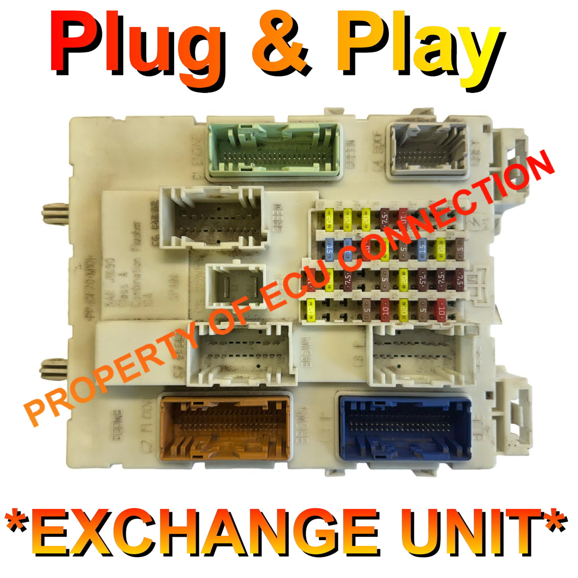 Ford Focus BCM | F1FT-14A073-DF | Plug+Play | Exchange Unit