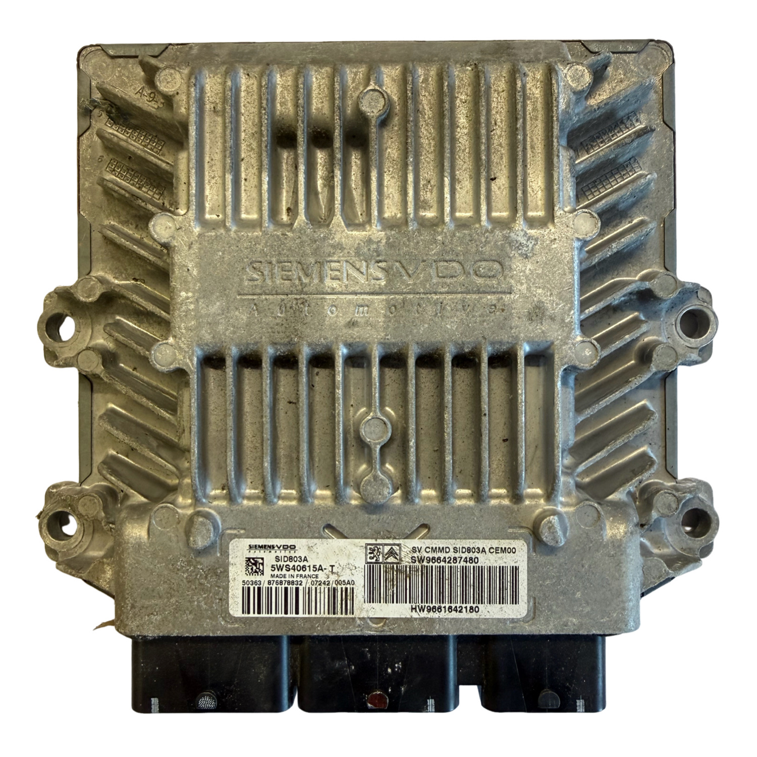 Peugeot Citroen ECU Siemens SID803A | 5WS40615A-T | HW9661642180 | SW9664287480 | Plug+Play Exchange unit - Image 2