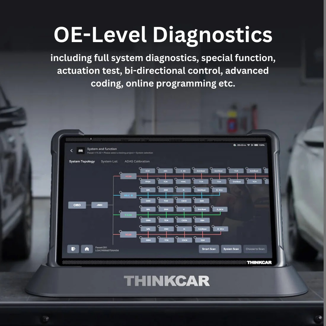 Thinkcar Euro 399 14" Diagnostic tool with AI & Docking station - Image 4