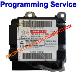 Citroen C3 / Peugeot Continental Airbag ECU | 9823741480 | A2C15940104 | Programming / Reset / Repair Service