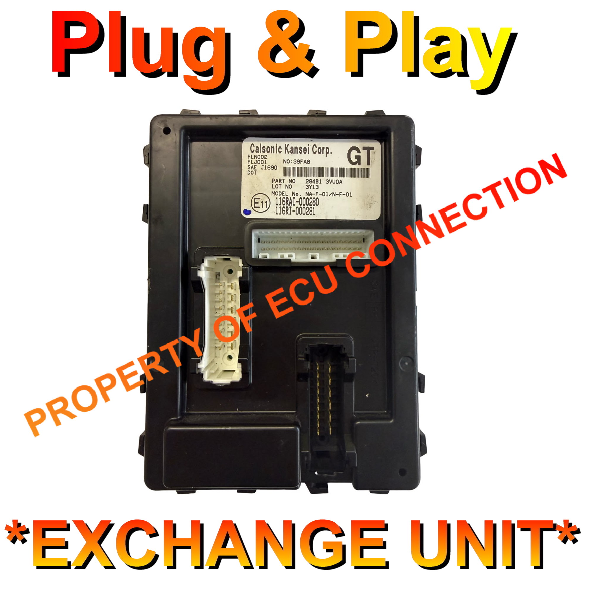 Nissan Calsonic Kansei BCM | 284B13VU0A | GT | Plug+Play Exchange Unit