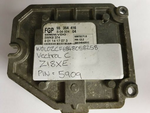 Vauxhall Opel Vectra C Z18XE ECU Siemens | 5WK9374 | 55354416 | SIMTEC 71.6 | *With PIN* Programming available - BY POST!