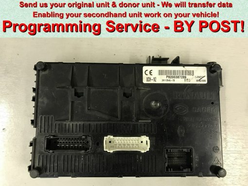 Renault ECU UCH-N2 | Sagem UCH-N3 | Programming service BY POST!