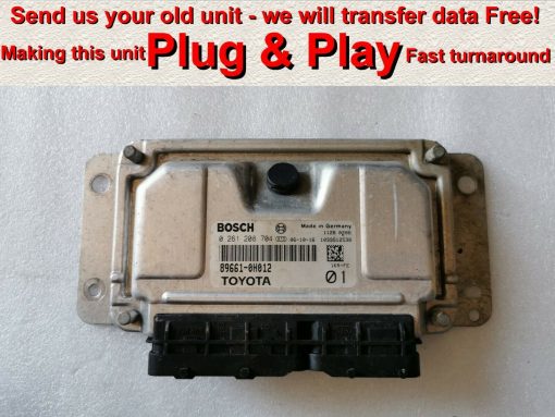 Toyota / PSA ECU Bosch 0261208704 | 89661-0H012/13 - 01 | ME7.9.5 | *Plug & Play* (Exchange unit - Free Programming - BY POST)