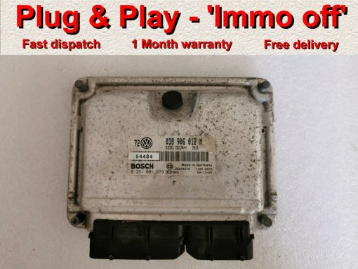 VW Golf MK4 ECU Bosch 0281001979 | 038906012M | EDC 15VM+ | *Plug & Play* Immo off 'Free running'